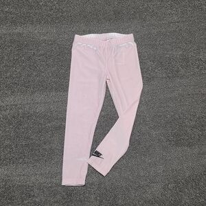 Nike Kids Light Pink Velour Leggings Size 5-6yrs Medium